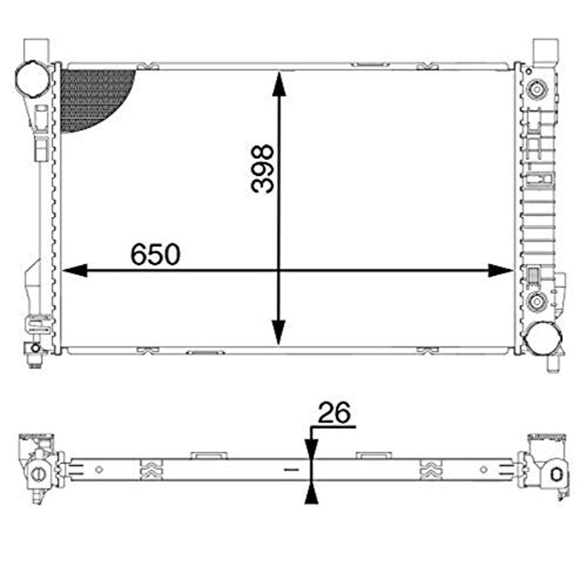 MAHLE CR 1602 000S Kühlmittelkühler BEHR von MAHLE