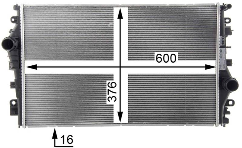 MAHLE CR 1658 000P Kühlmittelkühler BEHR PREMIUM LINE von MAHLE