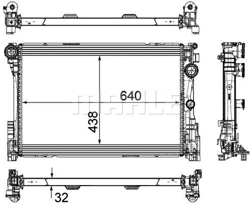 MAHLE CR 1684 000P Kühlmittelkühler BEHR PREMIUM LINE von MAHLE