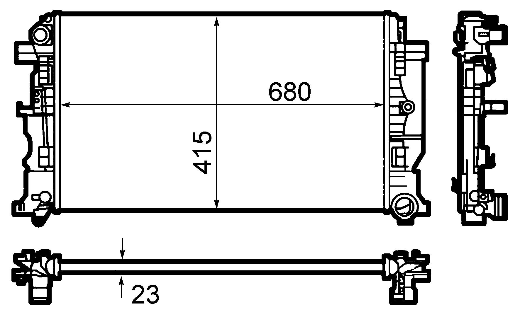 MAHLE CR 1710 000S Kühlmittelkühler BEHR von MAHLE