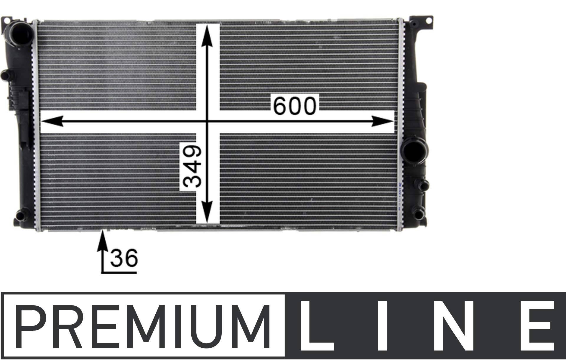 MAHLE CR 1725 000P Kühlmittelkühler BEHR PREMIUM LINE von MAHLE