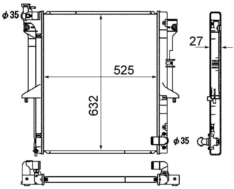 MAHLE CR 1880 000S Kühlmittelkühler BEHR von MAHLE