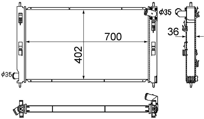 MAHLE CR 1882 000S Kühlmittelkühler BEHR von MAHLE