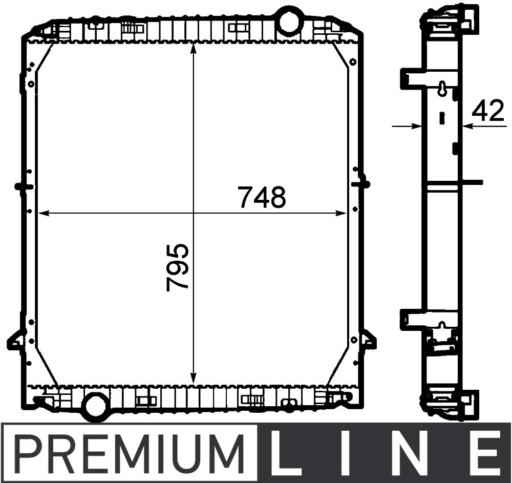 MAHLE CR 1912 000P Kühlmittelkühler BEHR PREMIUM LINE von MAHLE