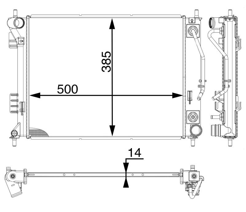 MAHLE CR 1972 000P Kühlmittelkühler BEHR PREMIUM LINE von MAHLE