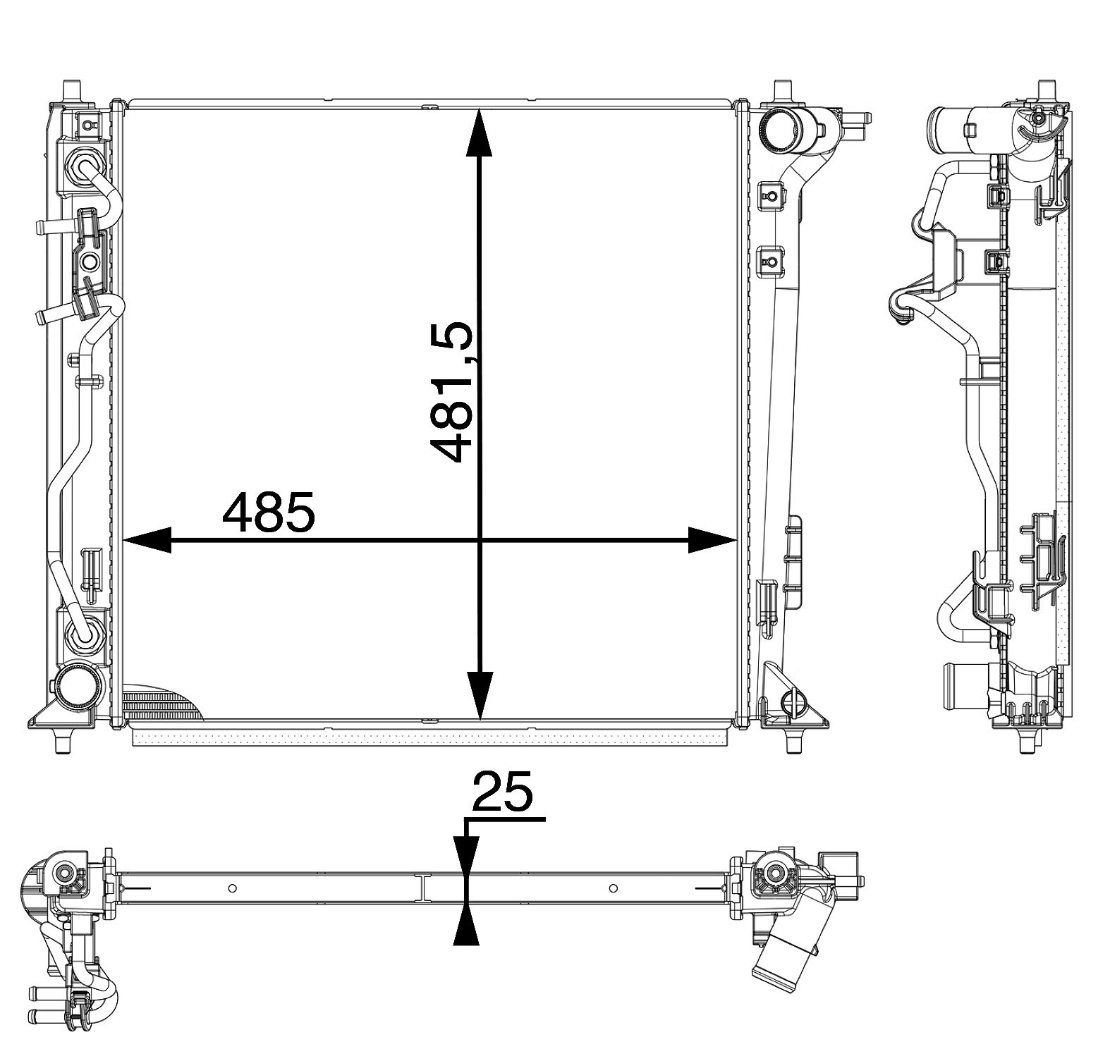 MAHLE CR 1978 000P Kühlmittelkühler BEHR PREMIUM LINE von MAHLE