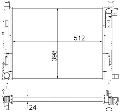 MAHLE CR 2166 001S Kühlmittelkühler u.a. passend für RENAULT CLIO von MAHLE