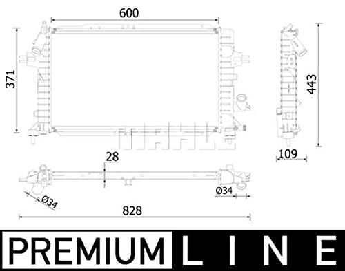 MAHLE CR 2228 000P Kühlmittelkühler BEHR PREMIUM LINE von MAHLE