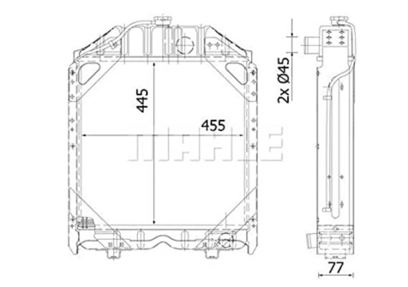 MAHLE CR 2280 000S Kühlmittelkühler BEHR von MAHLE