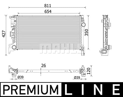 MAHLE CR 2335 000P Kühlmittelkühler BEHR PREMIUM LINE von MAHLE