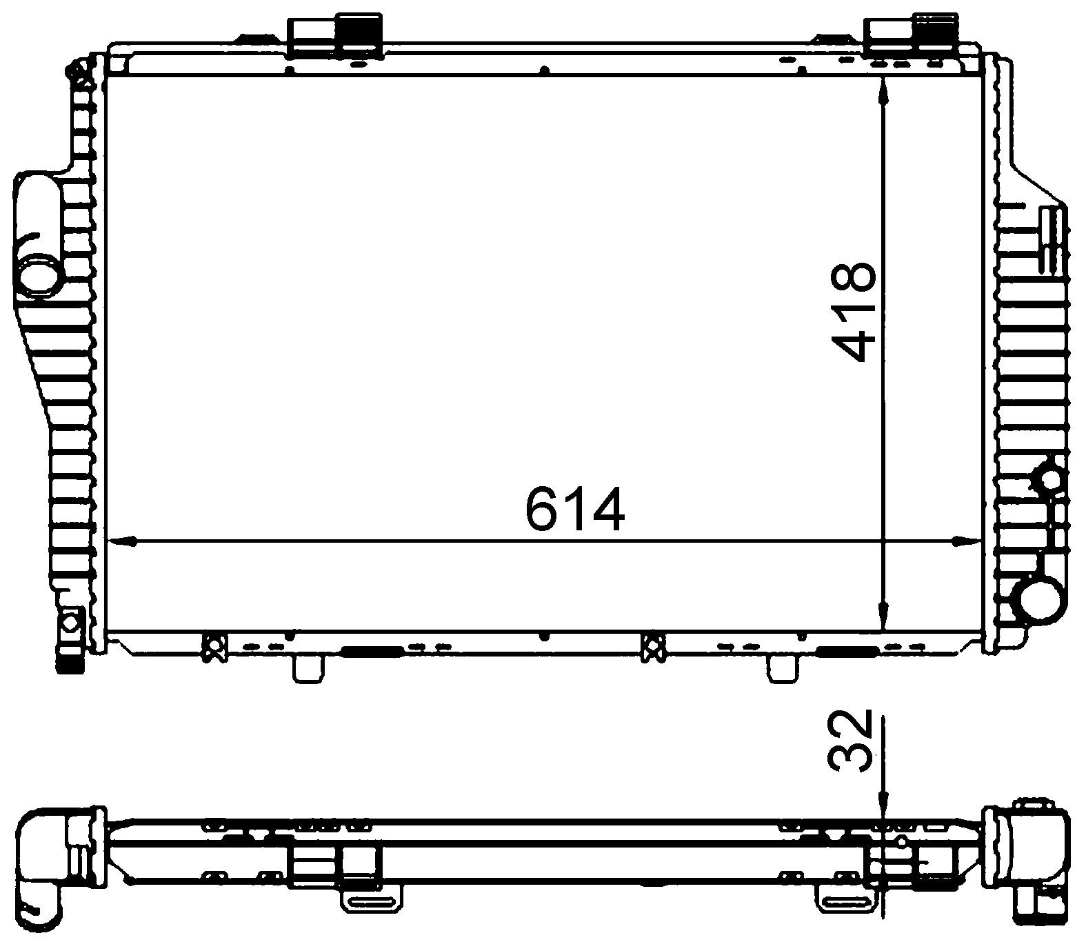 MAHLE CR 307 000S Kühlmittelkühler BEHR von MAHLE