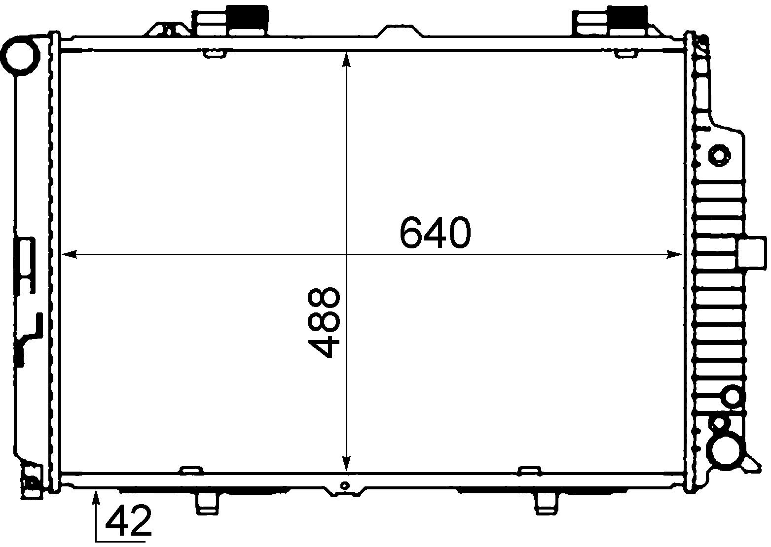 MAHLE CR 318 000S Kühlmittelkühler BEHR von MAHLE