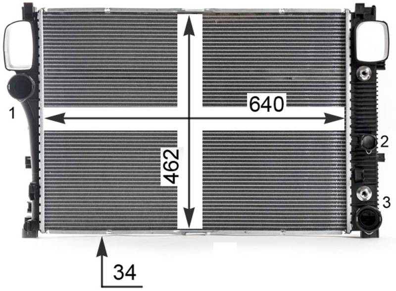 MAHLE CR 38 000P Kühlmittelkühler BEHR PREMIUM LINE von MAHLE