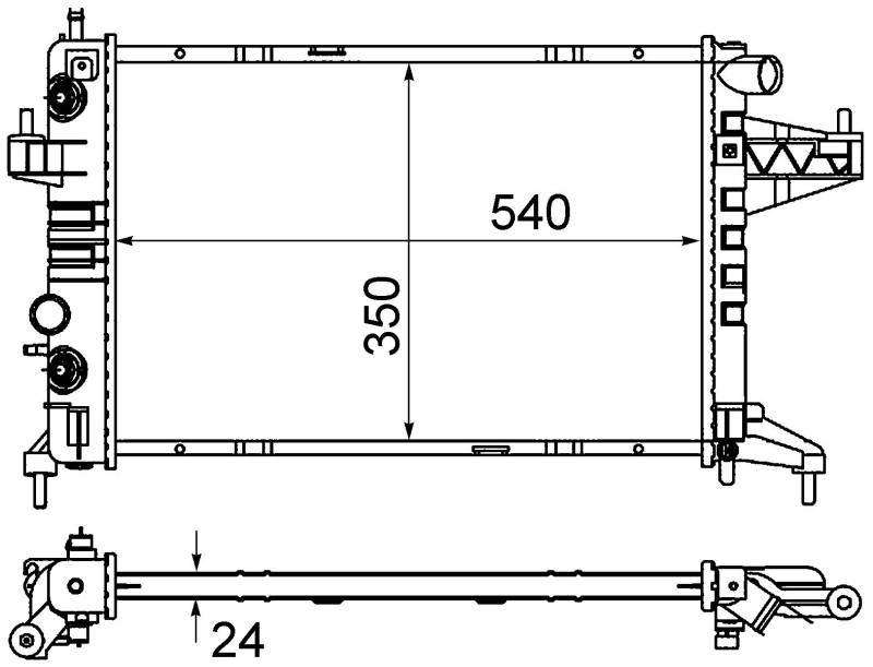 MAHLE CR 390 000S Kühlmittelkühler BEHR von MAHLE