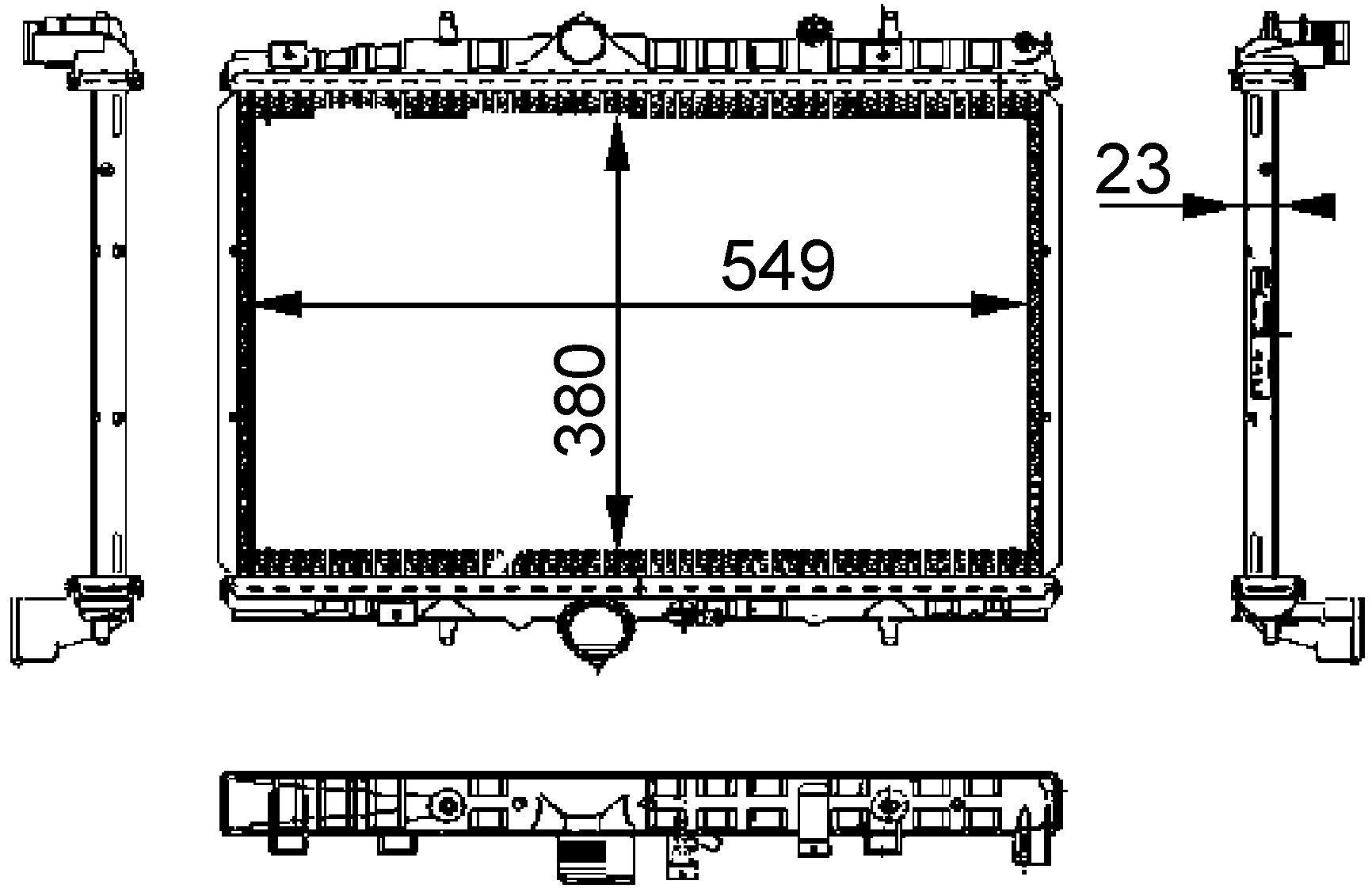 MAHLE CR 392 000S Kühlmittelkühler BEHR von MAHLE