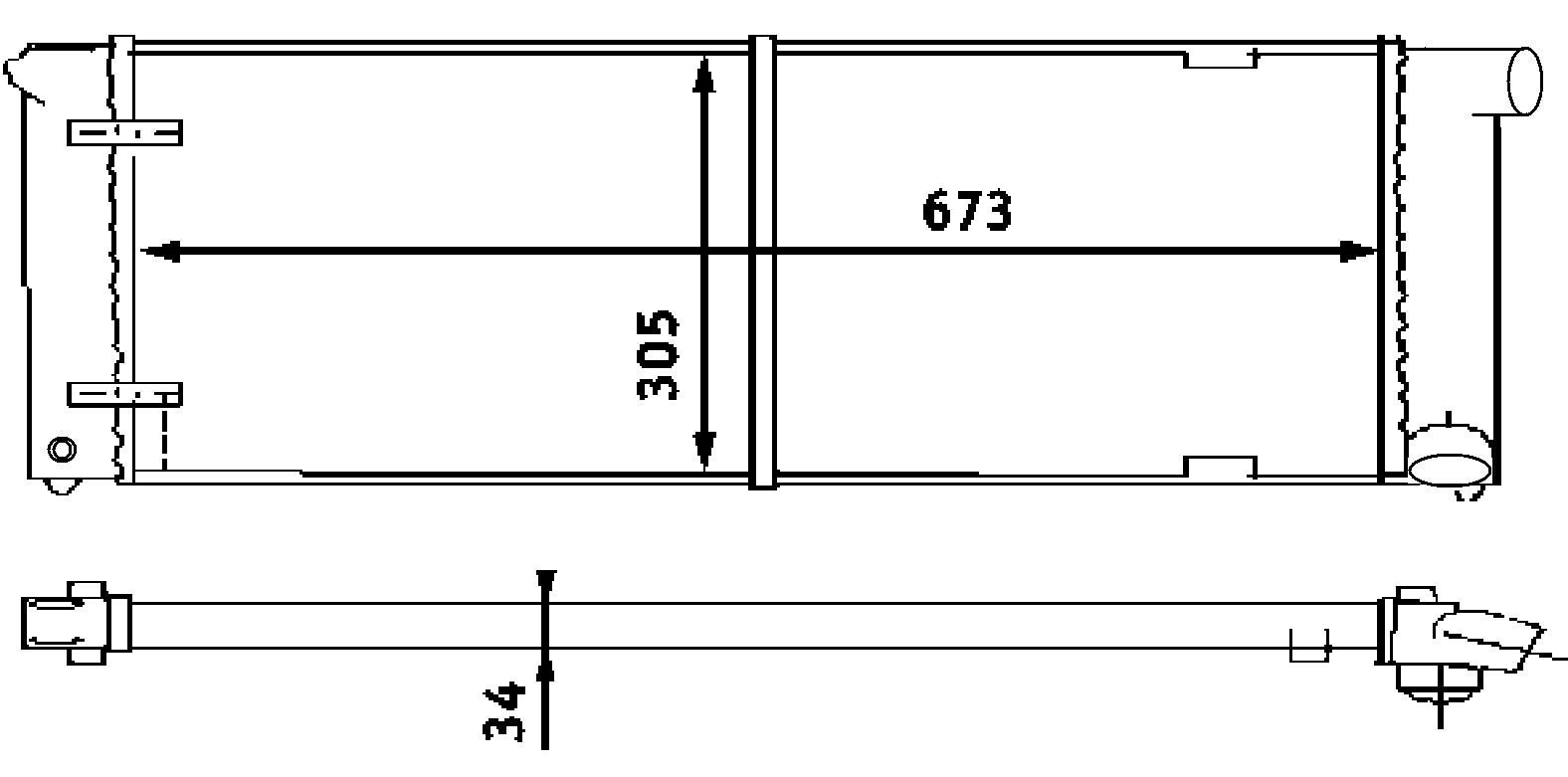 MAHLE CR 407 000S Kühler Motorkühlung u.a. passend für VW JETTA II (19E/ 1G2/ 165) von MAHLE