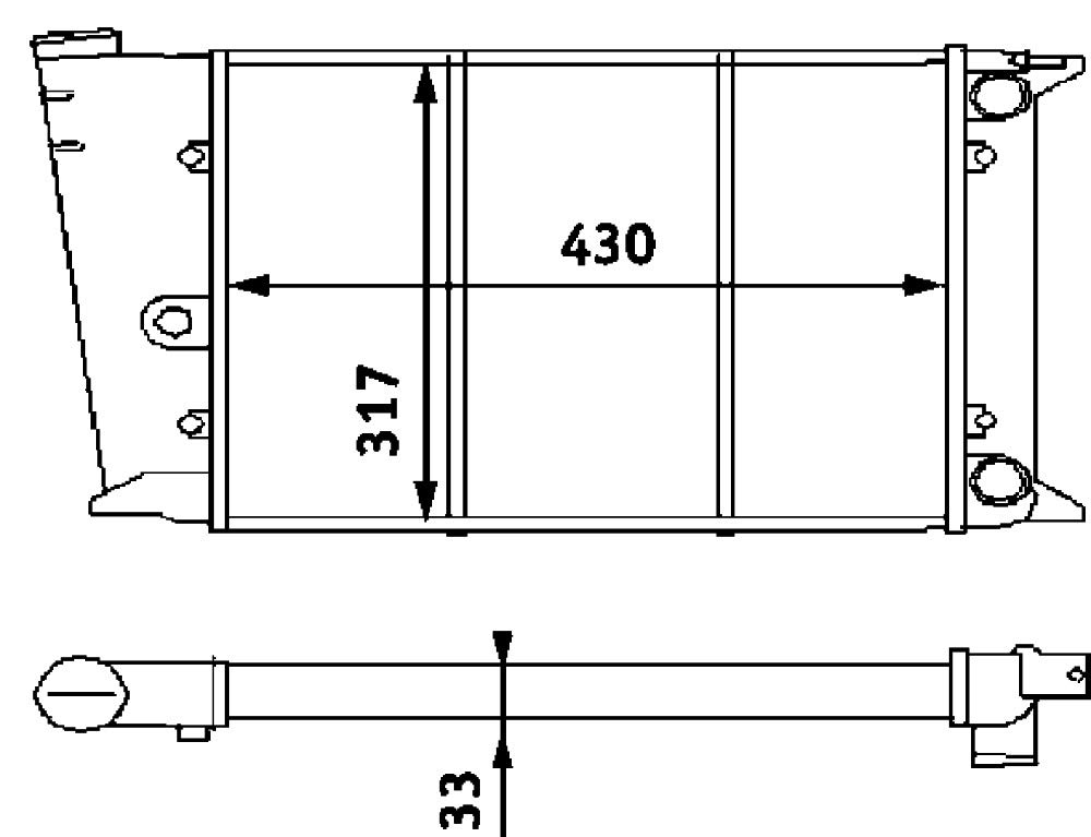 MAHLE CR 420 000P Kühler Motorkühlung u.a. passend für VW JETTA I (16) von MAHLE