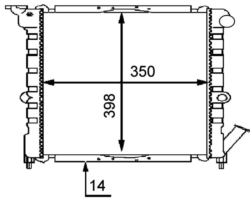 MAHLE CR 445 000P Kühlmittelkühler BEHR PREMIUM LINE von MAHLE