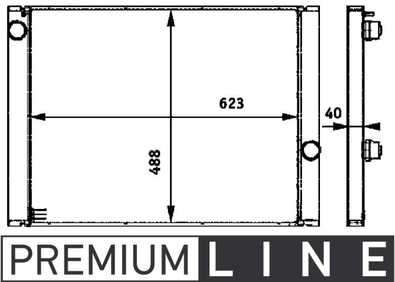 MAHLE CR 582 000P Kühlmittelkühler BEHR PREMIUM LINE von MAHLE