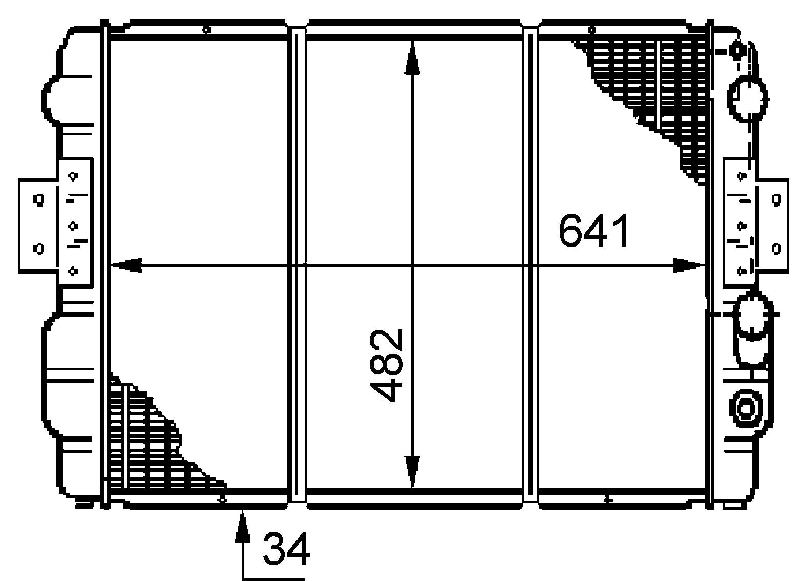 MAHLE CR 633 000S Kühlmittelkühler BEHR von MAHLE