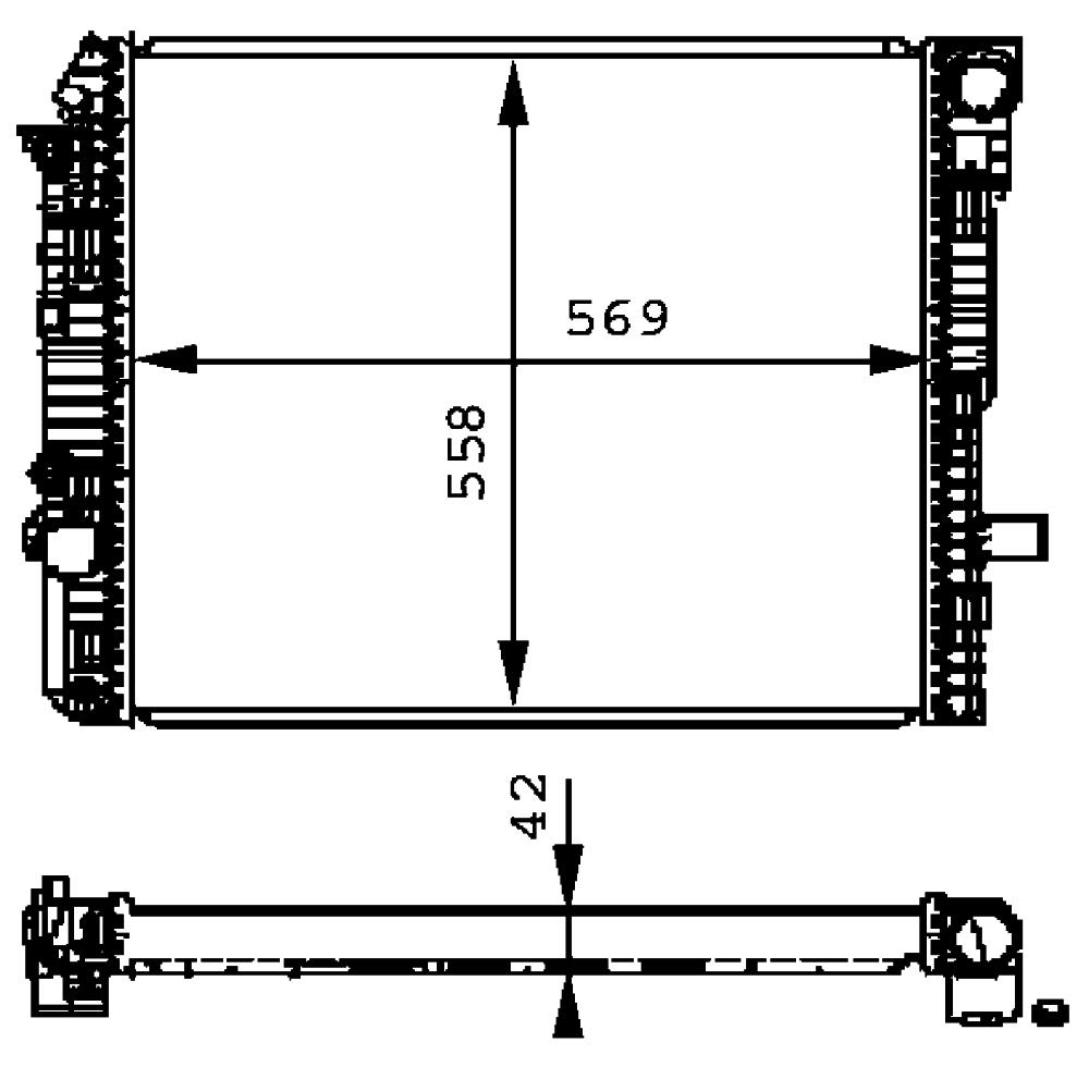 MAHLE CR 674 000P Kühlmittelkühler BEHR PREMIUM LINE von MAHLE