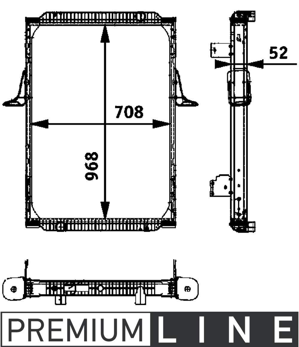 MAHLE CR 704 000P Kühlmittelkühler BEHR PREMIUM LINE von MAHLE