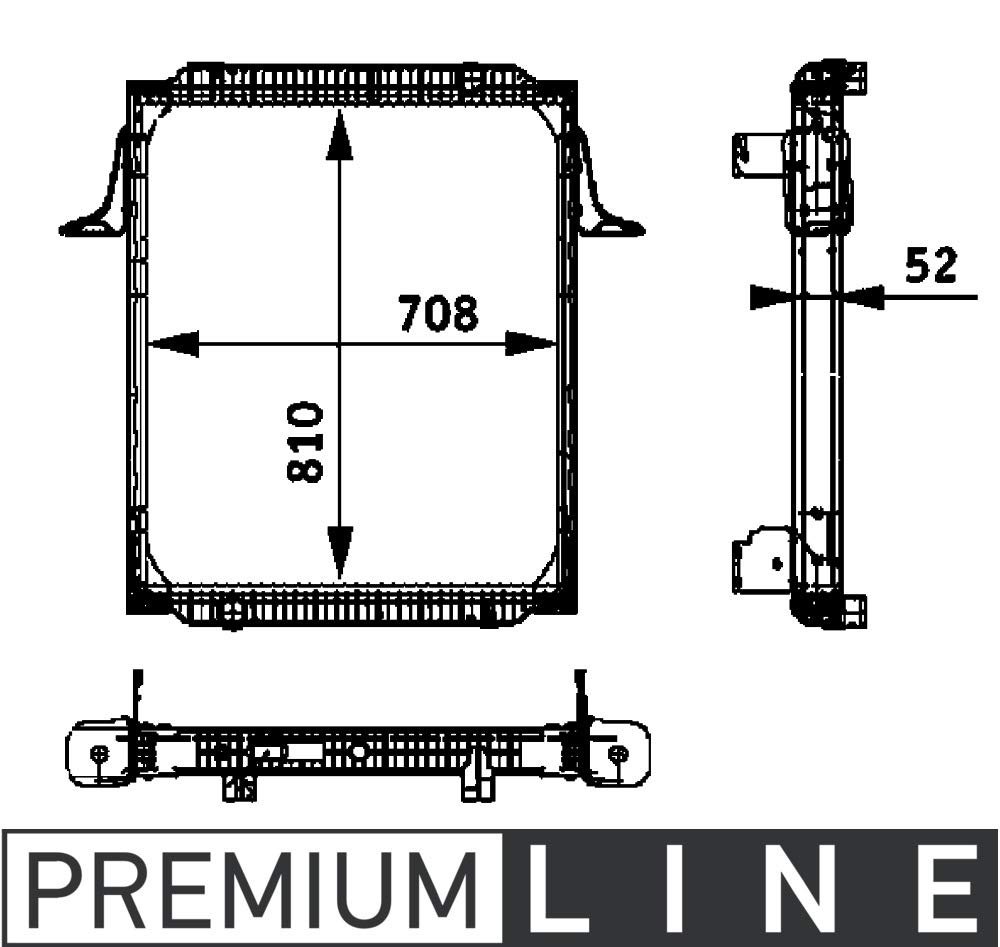 MAHLE CR 708 000P Kühlmittelkühler BEHR PREMIUM LINE von MAHLE