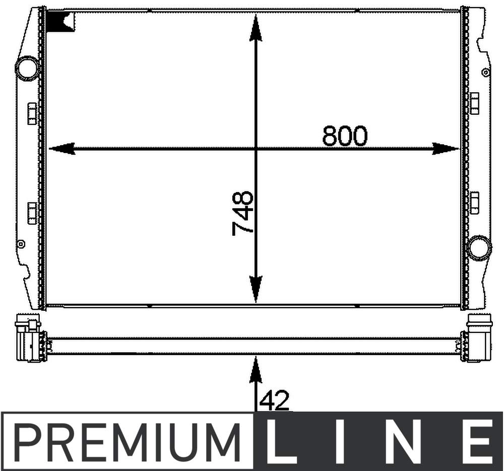 MAHLE CR 719 001P Kühlmittelkühler BEHR PREMIUM LINE von MAHLE