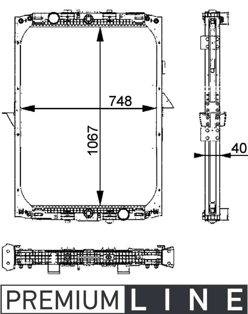 MAHLE CR 728 000P Kühlmittelkühler BEHR PREMIUM LINE von MAHLE