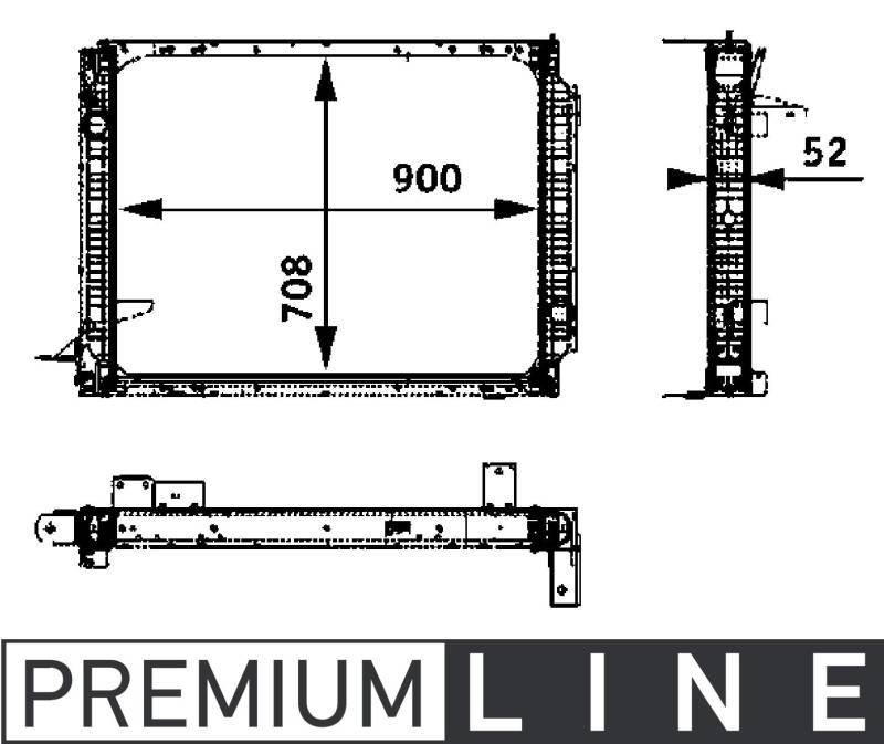 MAHLE CR 732 000P Kühlmittelkühler BEHR PREMIUM LINE von MAHLE