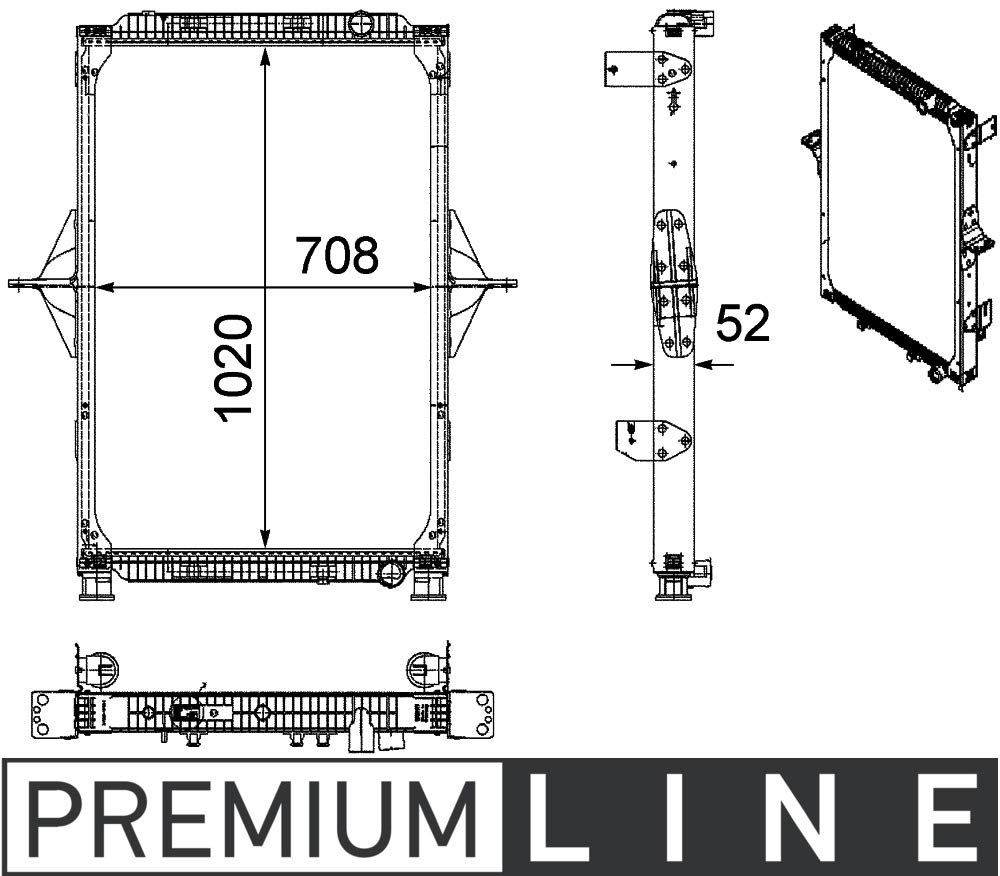 MAHLE CR 772 000P Kühlmittelkühler BEHR PREMIUM LINE von MAHLE