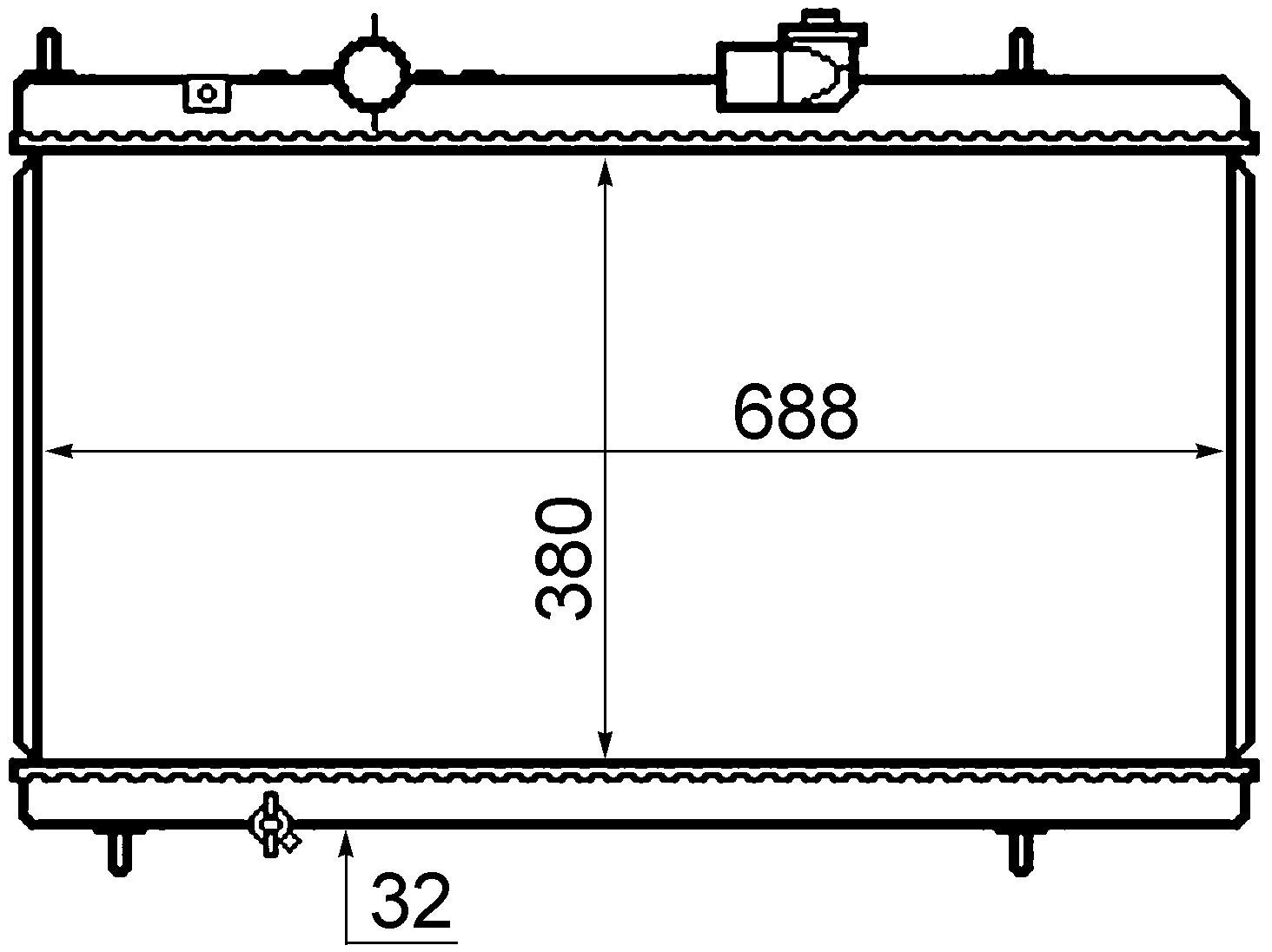 MAHLE CR 800 000S Kühlmittelkühler BEHR von MAHLE