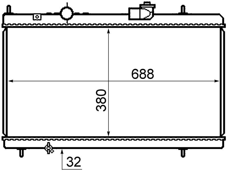 MAHLE CR 800 000S Kühlmittelkühler BEHR von MAHLE