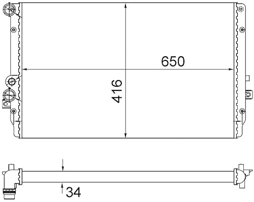 MAHLE CR 854 001S Kühlmittelkühler BEHR von MAHLE