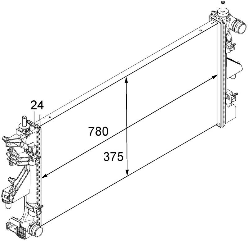 MAHLE CR 881 000S Kühlmittelkühler BEHR von MAHLE