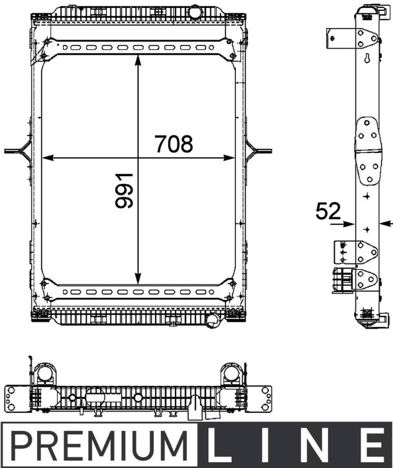 MAHLE CR 891 000P Kühlmittelkühler BEHR PREMIUM LINE von MAHLE