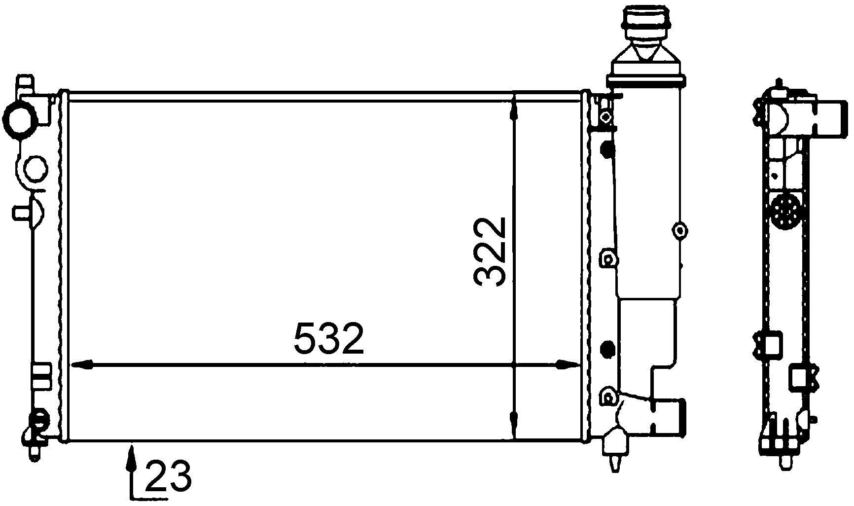 MAHLE CR 91 000S Kühlmittelkühler BEHR von MAHLE