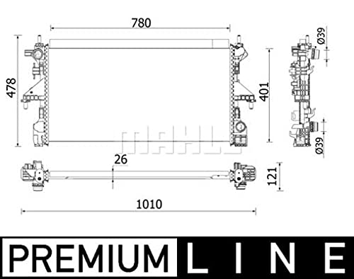 MAHLE CR 933 000P Kühlmittelkühler BEHR PREMIUM LINE von MAHLE