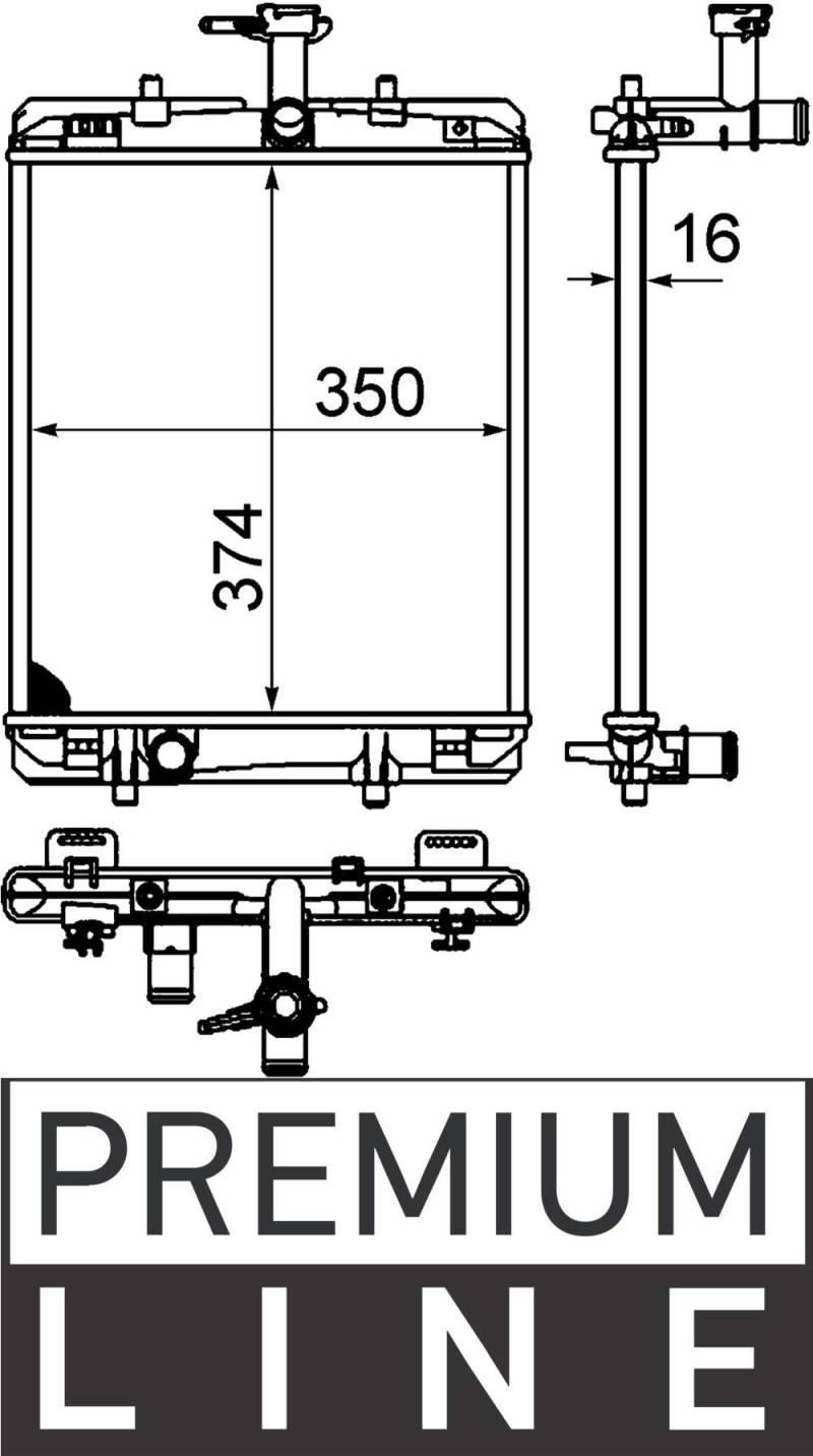 MAHLE CR 998 000P Kühlmittelkühler BEHR PREMIUM LINE von MAHLE