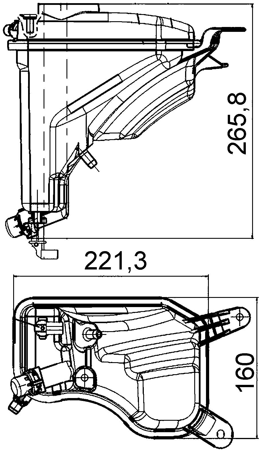 MAHLE CRT 207 000S Ausgleichsbehälter Kühlmittel u.a. passend für BMW 3 (E90) von MAHLE