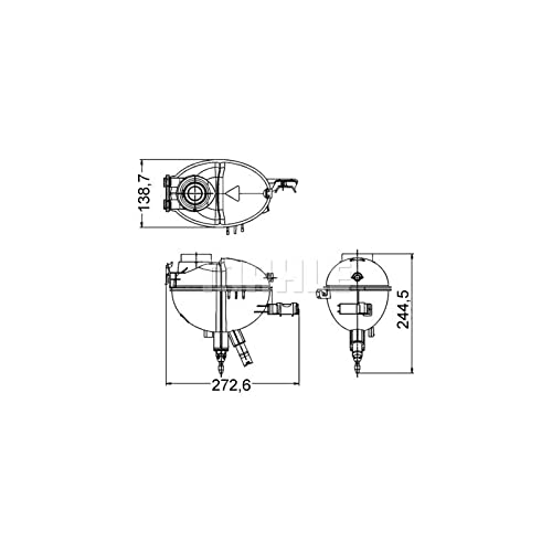 MAHLE CRT 209 000S Ausgleichsbehälter Kühlmittel u.a. passend für MERCEDES E-KLASSE T-Model (S212) von MAHLE