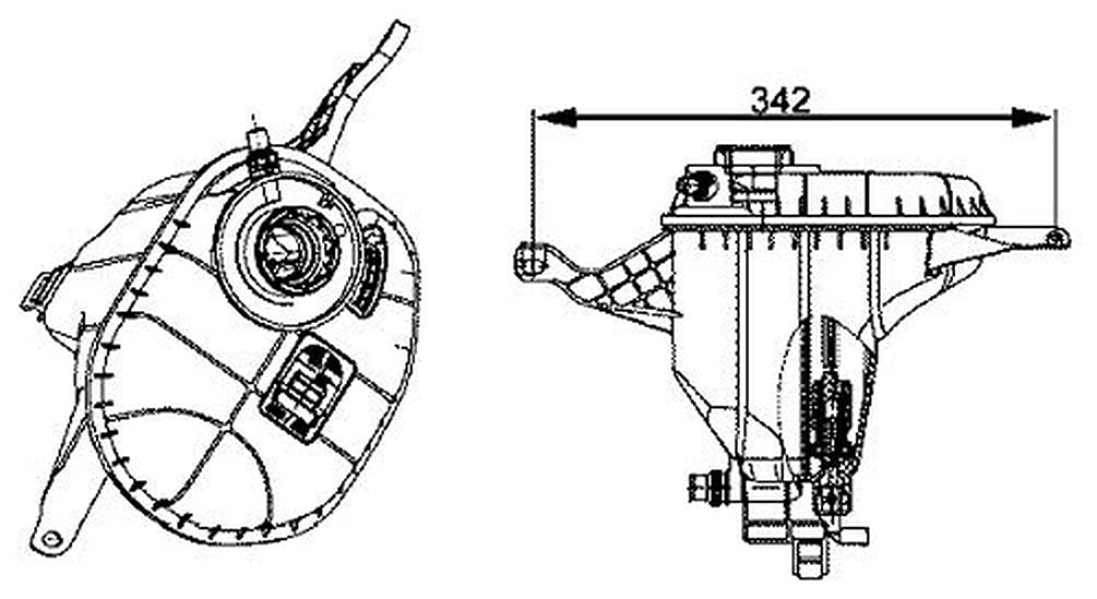 MAHLE CRT 29 001S Ausgleichsbehälter Kühlmittel u.a. passend für BMW 5 (F10) von MAHLE