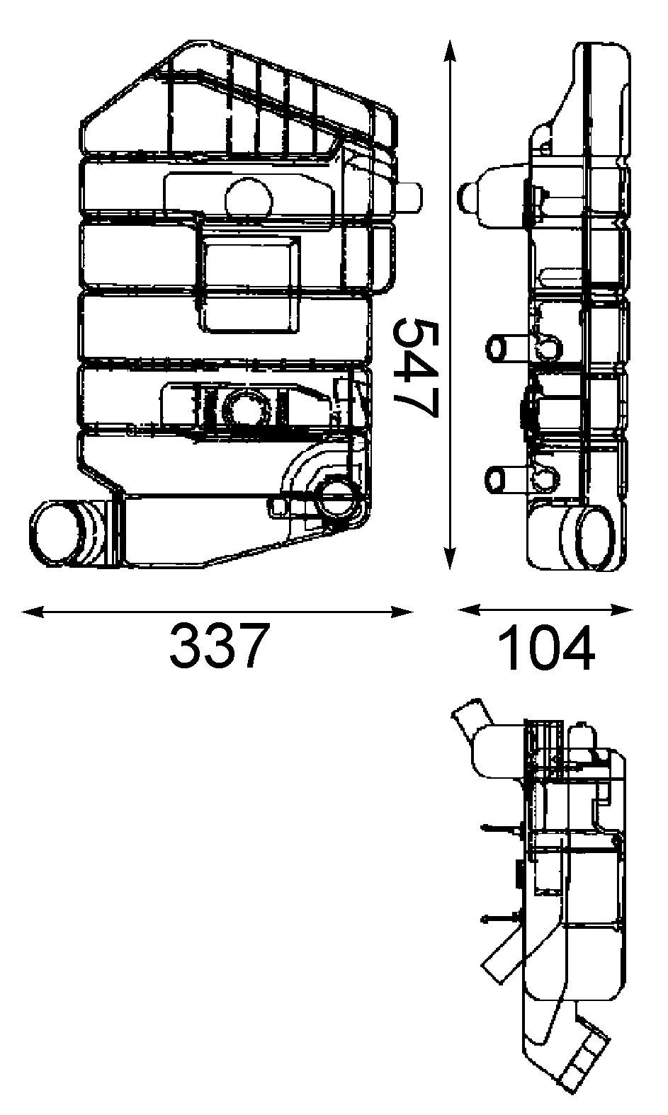 MAHLE CRT 32 000P Ausgleichsbehälter BEHR PREMIUM LINE von MAHLE