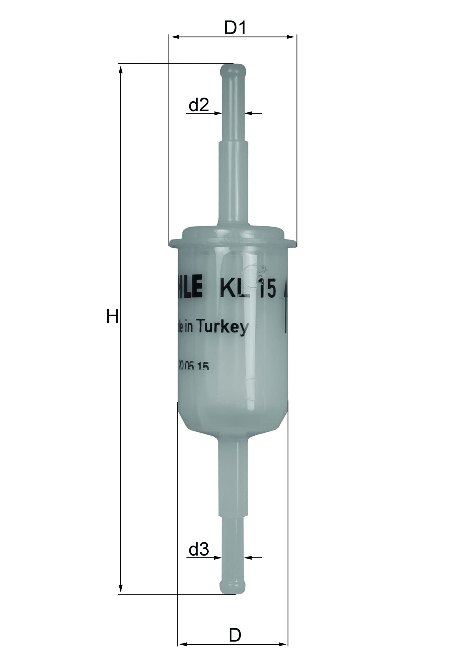 MAHLE KL 15 Kraftstofffilter von MAHLE