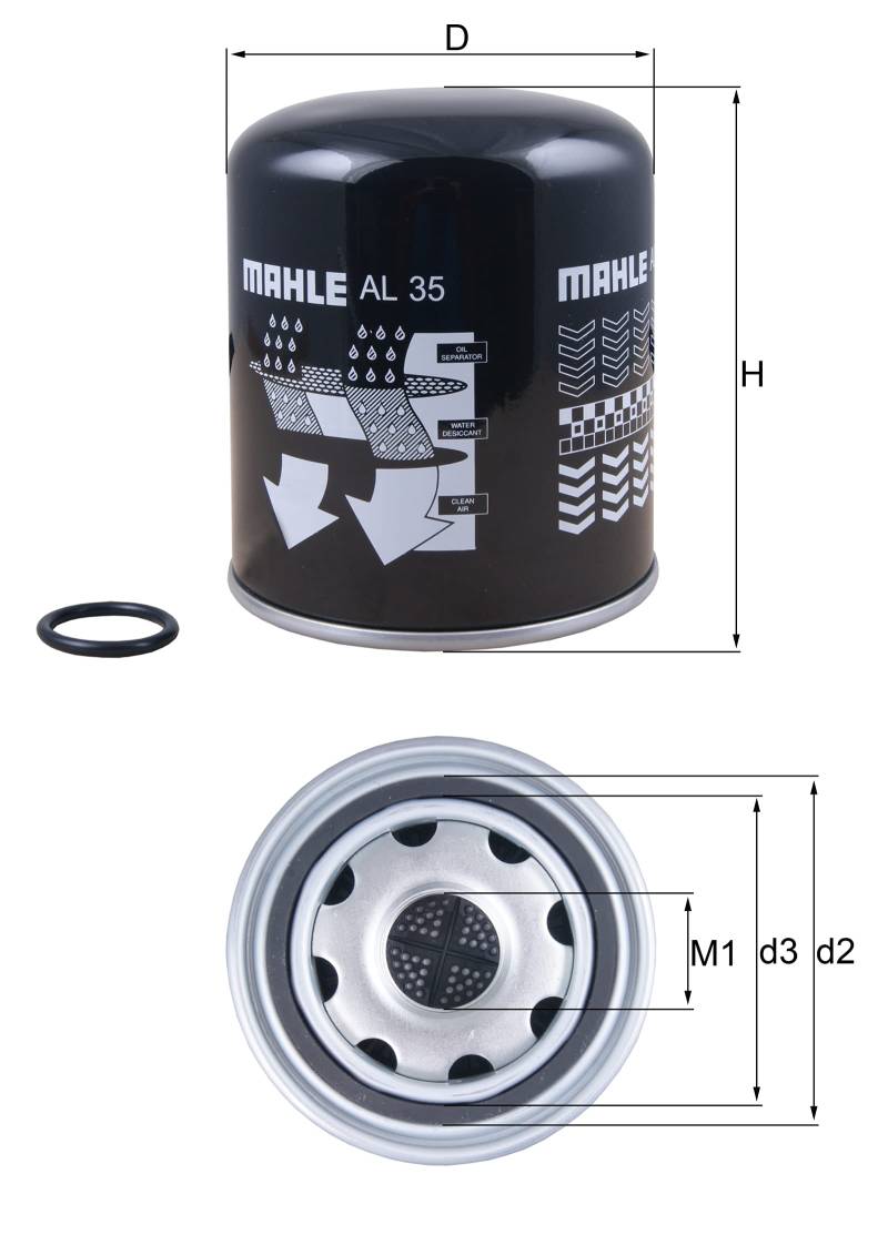 MAHLE LX 4942 Luftfilter Filtereinsatz u.a. passend für MERCEDES GLS (X167) von MAHLE