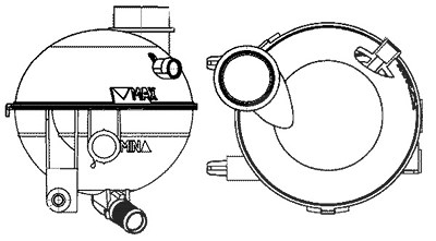 Mahle Ausgleichsbehälter, Kühlmittel [Hersteller-Nr. CRT14000S] für Citroën, Peugeot von MAHLE