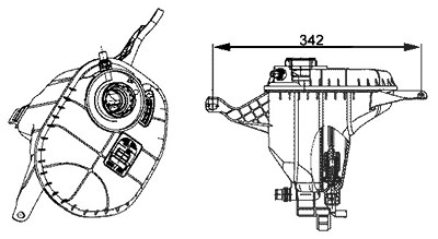 Mahle Ausgleichsbehälter, Kühlmittel [Hersteller-Nr. CRT29001S] für BMW von MAHLE