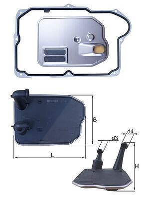 Mahle Hydraulikfilter, Automatikgetriebe [Hersteller-Nr. HX161D] für Mercedes-Benz von MAHLE