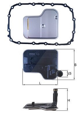 Mahle Hydraulikfilter, Automatikgetriebe [Hersteller-Nr. HX240D] für BMW von MAHLE