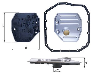 Mahle Hydraulikfilter, Automatikgetriebe [Hersteller-Nr. HX265D] für Toyota von MAHLE